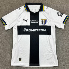 25/26 Parma Home Fans Soccer Jersey(左袖带广告）