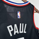 22/23 Clippers PUAL # 3 Fly Man Black Top Quality Hot Pressing NBA Jersey