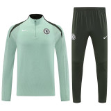 25/26 CHE Light Green Half Pull Tracksuit  (半拉链、浅绿)