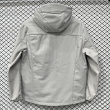 25/26 Archaeopteryx Grey Thickened Assault  Hooded Windbreaker# RK1101 (加厚冲锋衣）
