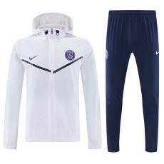 25-26 PSG White Hooded Windbreaker Tracksuit
