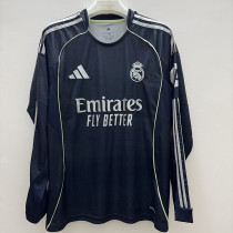 25/26 RMA Away Long Sleeve Fans Soccer Jersey