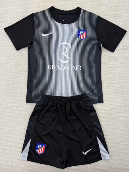 25/26  ATM Goalkeeper Black Kids Soccer Jersey