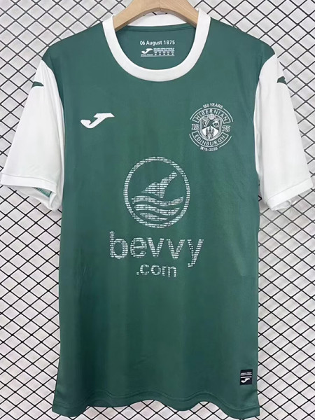 25/26 Hibernian FC Home Fans Soccer Jersey