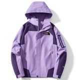25/26 New THE NORTH FACE Light Purple Hooded Waterproof assault suit#防水