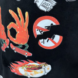 2025 T266 Jordan Fire  Edition  Pure Cotton  Black T-shirt