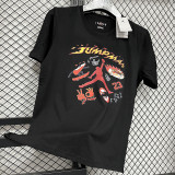 2025 T267 Jordan Fire New Edition  Pure Cotton  Black T-shirt