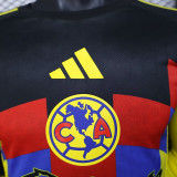 25/26 Club America  Home Long Sleeve  Player Version Soccer Jersey