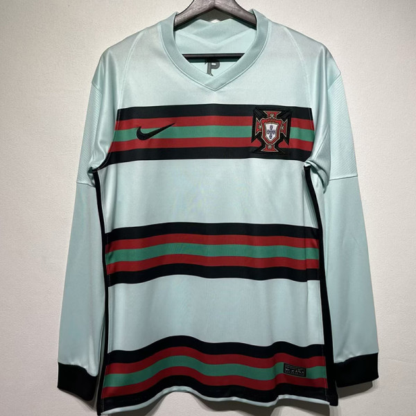 2020 Portugal Away Retro  Long Soccer Jersey