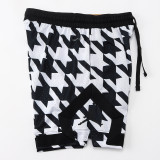 25/26  New Jordan Casual NBA Edition Thousand Bird Grid White shorts#C2446