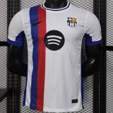 25/26 BAR  Special Edition White Player Version Soccer Jersey(黑胸花）