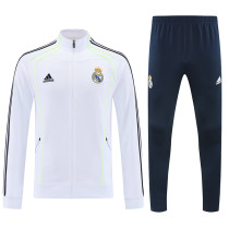 25/26 RMA White &Green Edge  Jacket Tracksuit(绿边线)