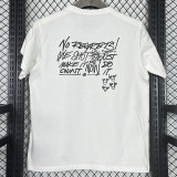 2025 T258  Graffiti NK White  Pure Cotton T-shirt