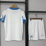 25/26  Marseille Home  Kids Soccer Jersey