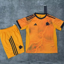 25/26 Roma Away Kids Soccer Jersey