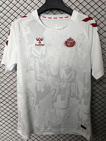 25/26 Sunderland Hero Edition White Grey Fans Soccer Jersey