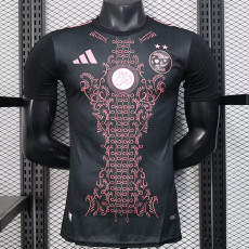 25/26 Algeria Black  Player Version Soccer Jerse(胸前花）