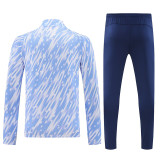 25/26 Man City White Lightning Half Pull Tracksuit  (半拉链)