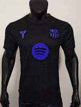 25/26 BAR  Special Edition Black Player Version Soccer Jersey(蓝胸花）