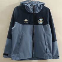 25/26  Grêmio  Grey Blue Hooded Windbreaker#0085