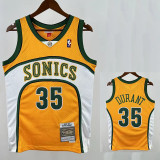 07/08 Thunder DUR ANT # 35 YellowＲetro Edition Top Quality Hot Pressing NBA Jersey