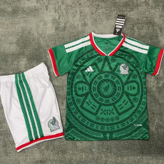 26/27Mexico Home Kids Soccer Jersey