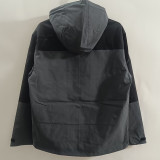 25/26 Mineiro  New Edition Grey  Thickened Assault  Hooded Windbreaker