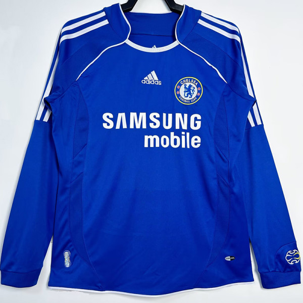 2006/2007 CHE Home  Long Sleeve Retro Soccer Jersey