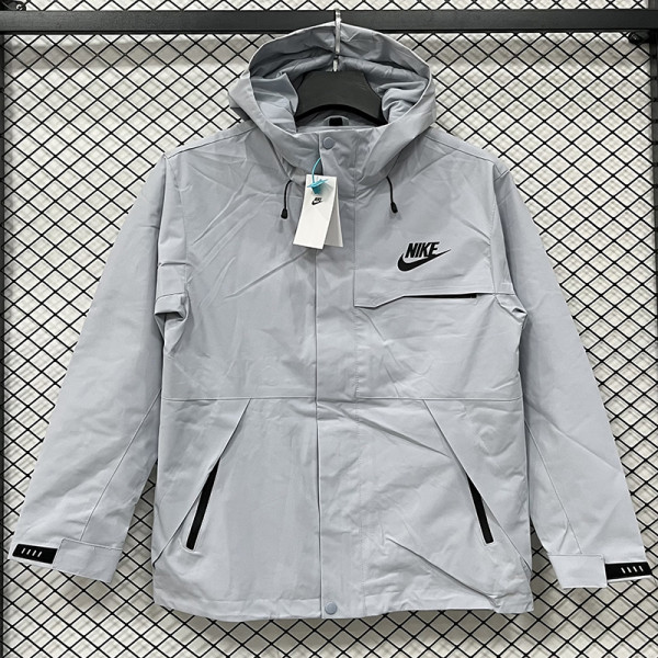 25/26 NK Grey Thin  Assault  Hooded Windbreaker #H001