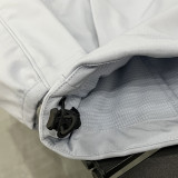 25/26 NK Grey Thickened Assault  Hooded Windbreaker# RK1102 (加厚冲锋衣）