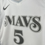 24/25 Dallas Mavericks RUSSELL #5 White City EditionTop Quality Hot Pressing NBA Jersey