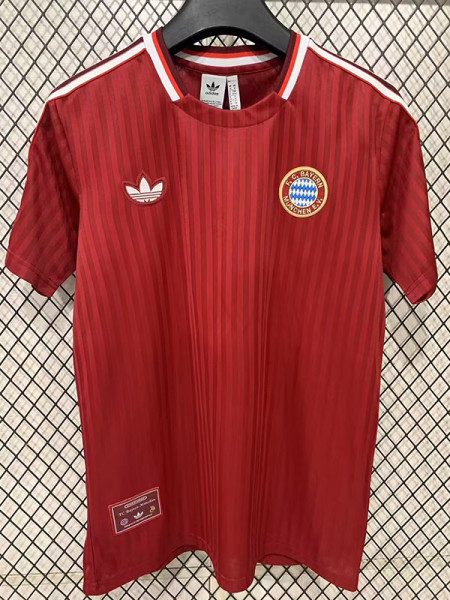 25/26 Bayern Retro Editio Red Fans Soccer Jersey