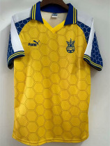 1998 Ukraine  Home Retro Soccer Jersey