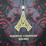 25/26 PSG Champion Edition Black   Fans Soccer Jersey