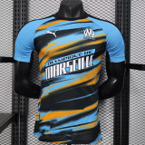 25/26  Marseille Orange & Blue  Player Version Training Shirts