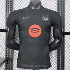 25/26 BAR Team Logo Special Edition Black Player Version Soccer Jersey