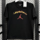 2025 T266 Jordan Fire  Edition  Pure Cotton  Black T-shirt