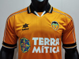 1999/2000 Valencia Yellow Retro Soccer Jersey