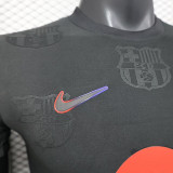 25/26 BAR Team Logo Special Edition Black Player Version Soccer Jersey