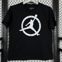 2025 T244 Flying Man Co branded Edition Black  Pure Cotton T-shirt