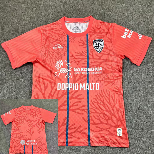 25/26 Cagliari Fourth Fans Soccer Jersey