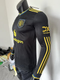 25/26 Man Utd Third  Player Version  Long Sleeve Soccer Jersey