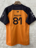 2025 McLaren Orange #81 Round Neck Racing Suit(圆领)