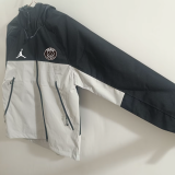 25-26 PSG New Edition White & Black  Jordan  Assault  Hooded Windbreaker