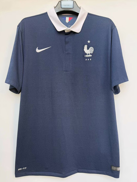 2014 France Home1:1 Retro Soccer Jersey