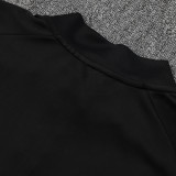 25/26  RMA Black Kids Half Pull Tracksuit #E2511 (半拉链)