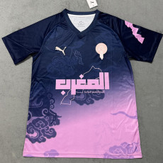 25-26 Morocco Pink Blue Training Shirts