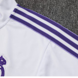 25/26  RMA White Retro Edition  Kids Half Pull Tracksuit #E2517 (半拉链)