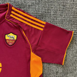 25/26  Roma Home  Fans Soccer Jersey（广告版）