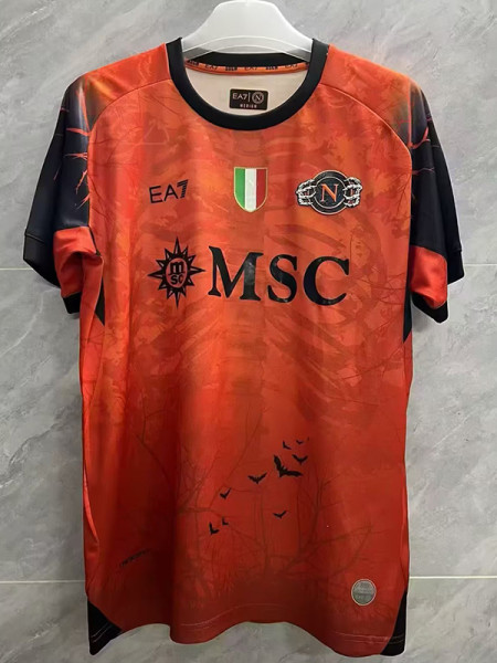 25/26 Napoli Halloween Orange Fans Soccer Jersey